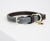 Kentucky Dogwear Hondenhalsband Gevlochten Nylon - Grijs M/L - 58cm