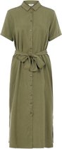 Objtilda Isabella S/s Dress Noos 23031015 Deep Lichen Green