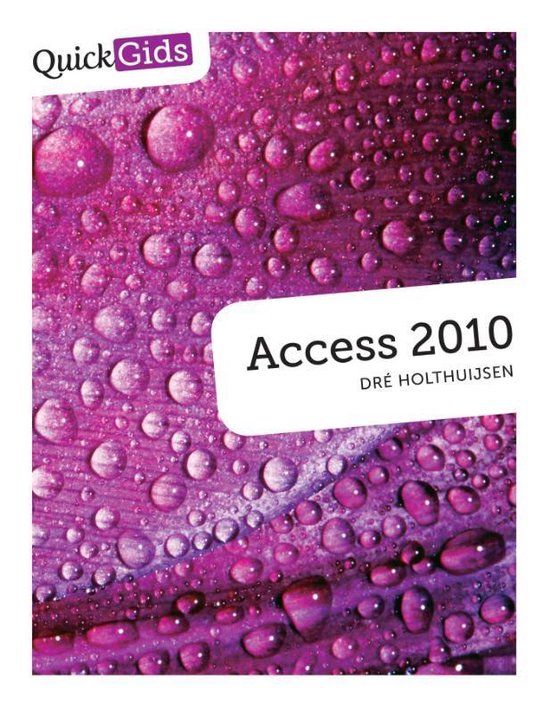 Cover van het boek 'Quickgids Access 2010' van D. Holthuijsen