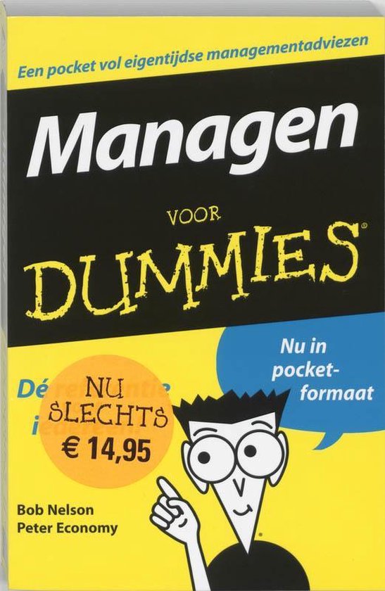 Cover van het boek 'Managen voor Dummies' van Peter Economy en Bob Nelson