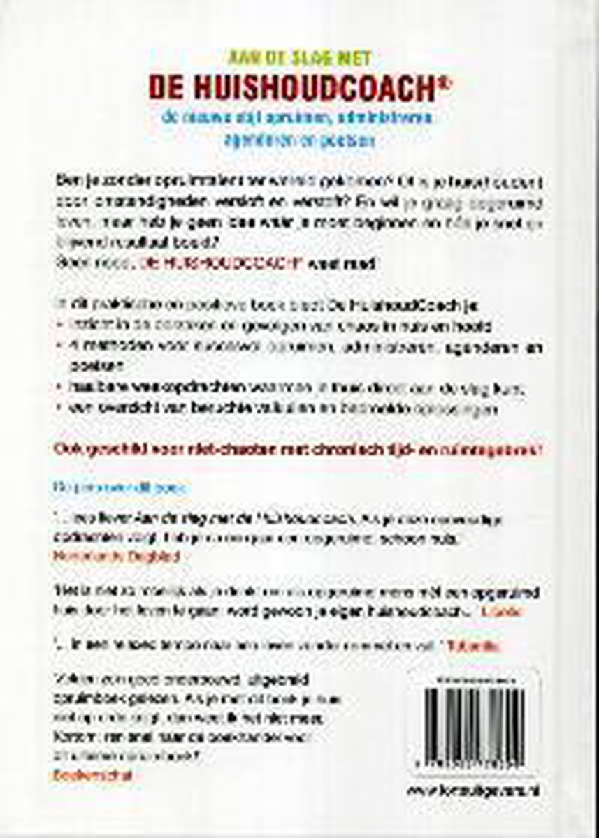 Aan de slag met de HuishoudCoach - back cover