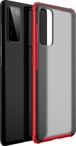 Samsung Galaxy S20 FE Hoesje - Mobigear - Shockproof Serie - Hard Kunststof Backcover - Rood - Hoesje Geschikt Voor Samsung Galaxy S20 FE