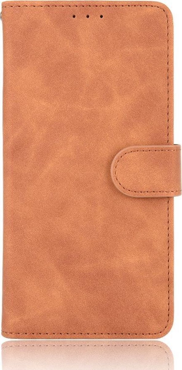 Mobigear Telefoonhoesje geschikt voor OnePlus Nord Hoesje | Mobigear Retro Bookcase Portemonnee | Pasjeshouder voor 2 Pasjes | Telefoonhoesje voor Pinpas / OV Kaart / Rijbewijs - Cognac