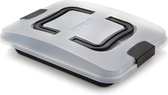 Guardini Bakvorm met deksel - Cakevorm - Bakken - Keuken - 24x32cm - Staal - BPA & PFOA vrij Zwart/Wit