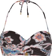 O'Neill Bikini Top Women Sol Mix Black With Red 36D - Black With Red 78% Gerecycled Polyamide, 22% Elastaan Null