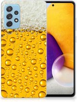 Telefoonhoesje Geschikt voor Samsung Galaxy A72 Silicone Back Cover Bier