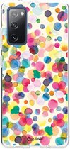 Casetastic Samsung Galaxy S20 FE 4G/5G Hoesje - Softcover Hoesje met Design - Watercolor Confetti Print