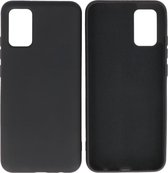 Hoesje Geschikt voor Samsung Galaxy A02s - Fashion Telefoonhoesje Backcover - Siliconen Hoesje - Zwart