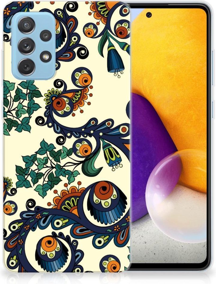 Siliconen Hoesje Samsung Galaxy A72 Barok Flower