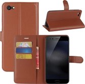 Voor Vivo X9s Plus Litchi Texture horizontale flip lederen tas met houder & kaartsleuven & portemonnee (bruin)