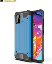 Voor Galaxy A51 Magic Armor TPU + PC-combinatiebehuizing (blauw)