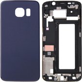 Volledige behuizing Cover (voorkant behuizing LCD Frame Bezel Plate + batterij achterkant) voor Galaxy S6 Edge / G925 (blauw)