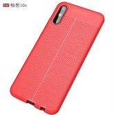 Voor Huawei Enjoy 10e Litchi Texture TPU schokbestendig hoesje (rood)