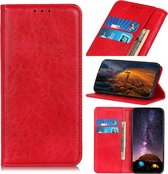 Magnetische Retro Crazy Horse Texture Horizontale Flip Leather Case voor iPhone XS Max, met houder & kaartsleuven & portemonnee (rood)