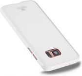 GOOSPERY JELLY CASE voor Galaxy S7 Edge TPU Glitterpoeder Valbestendig Beschermende Cover Case (Wit)