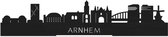 Standing Skyline Arnhem Zwart hout - 60 cm - Woondecoratie design - Decoratie om neer te zetten en om op te hangen - Meer steden beschikbaar - Cadeau voor hem - Cadeau voor haar - Jubileum - Verjaardag - Housewarming - Interieur - WoodWideCities
