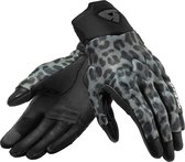 REV'IT! Spectrum Ladies Leopard Dark Gray Motorcycle Gloves XL - Maat XL - Handschoen