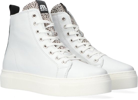 Maruti Dames Hoge sneakers Terry - Wit - Maat 39 | bol.com