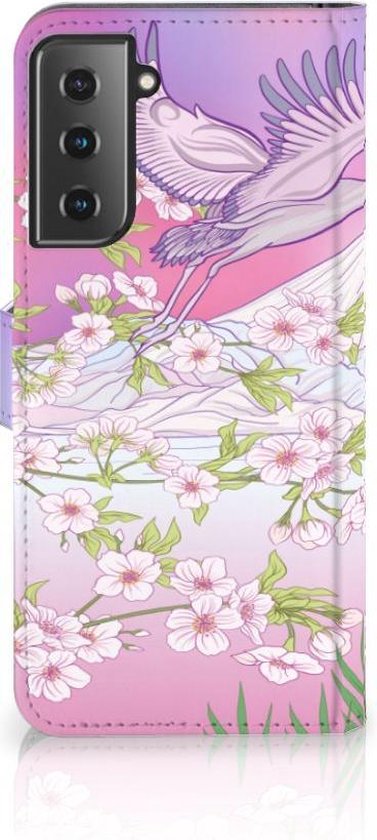 Coque de Protection pour Samsung Galaxy S21 Plus Portefeuille Flying Bird Cadeaux pour les Femmes