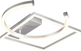 LED Plafondlamp - Plafondverlichting - Trion Pivacci - 23W - Warm Wit 3000K - Rond - Mat Grijs - Aluminium
