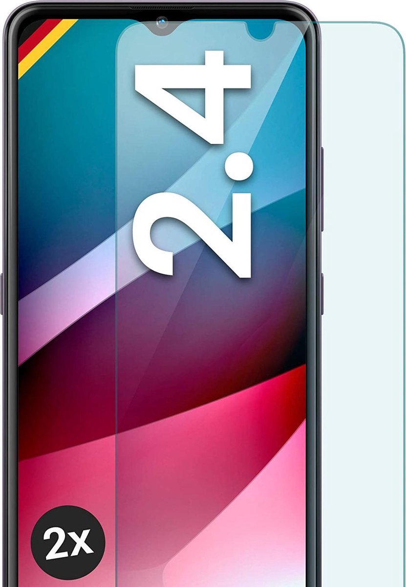 Screenprotector Glas - Tempered Glass Screen Protector Geschikt voor: Nokia 2.4 - 2x