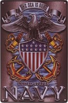 Metalen plaatje - United States Navy