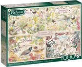 Falcon puzzel Country Diary Autumn - Legpuzzel - 1000 stukjes - Multicolor