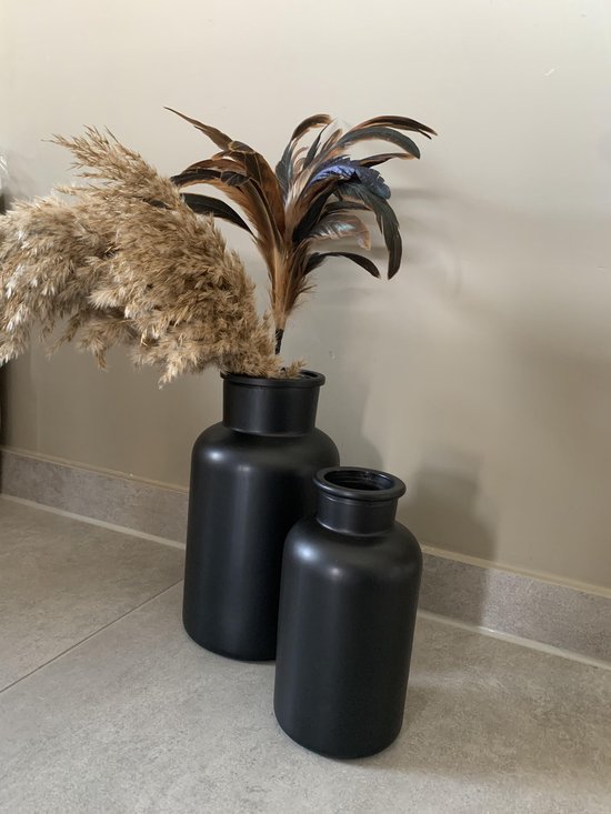 Vazen zwart met decoratie | bol.com