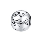 Sterrenbeeld boogschutter bedel zirkonia | zodiac sagittarius bead | Zilverana | geschikt voor alle bekende merken | 925 zilver | moederdag