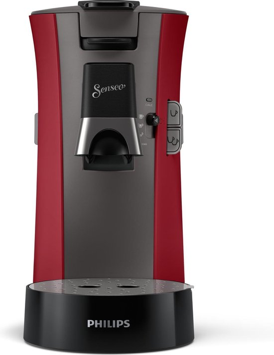Instelbare functies voor type koffie - Philips CSA240/90 - Philips Senseo Select CSA240/90 - Koffiepadapparaat - Dieprood en kasjmiergrijs