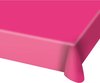 2x stuks tafelkleed van fuchsia roze plastic 130 x 180 cm - Tafellakens/tafelkleden voor verjaardag of feestje