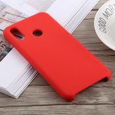 Huawei P20 Lite (2018) Hoesje - Mobigear - Rubber Touch Serie - Hard Kunststof Backcover - Rood - Hoesje Geschikt Voor Huawei P20 Lite (2018)