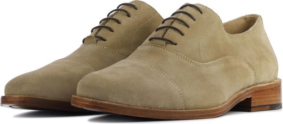 Giuseppe Maurizio Mannen Suède Veterschoenen / Herenschoenen G3026 - Beige  - Maat 44 | bol.com