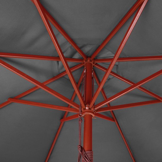 Kingsleeve Parasol 330cm – UV Bescherming 80+ Waterafstotend - Antraciet