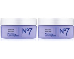 No7 Radiant Results Nourishing Cleansing Balm - hypo-allergeen - tegen droge huid 2x125ml