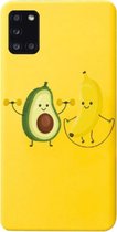 ADEL Siliconen Back Cover Softcase Hoesje Geschikt Voor Samsung Galaxy A31 - Fruit