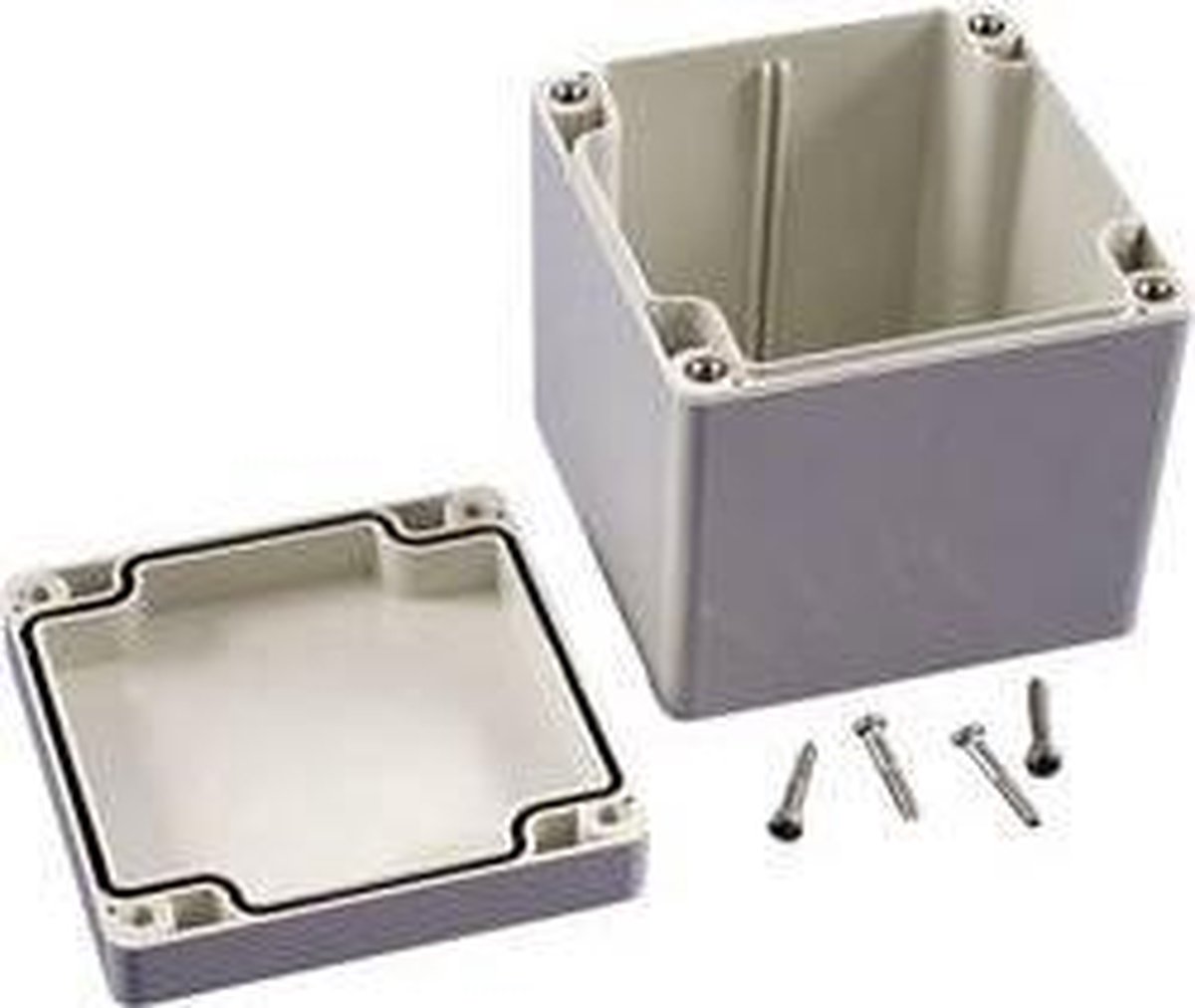 Hammond Electronics 1554EEGY – Universele behuizing – 90 x 90 x 90 mm – ABS – Grijs