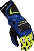 Macna Track R Blue Black Fluo Yellow Motorcycle Gloves  XL