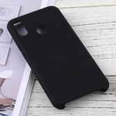 Effen kleur vloeibare siliconen dropproof beschermhoes voor Huawei P20 Lite (zwart)