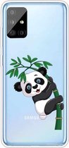 Voor Samsung Galaxy A71 schokbestendig geverfd TPU beschermhoes (Panda)