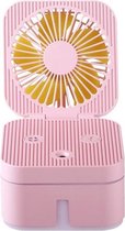 USB kleine ventilator luchtbevochtiger (roze)