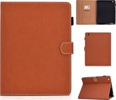 Voor iPad 4/3/2 effen kleur tablet pc universele magnetische horizontale flip lederen tas met kaartsleuven en houder (bruin)
