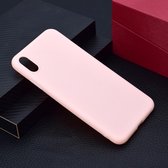 Voor iPhone XS Max Candy Color TPU Case (roze)