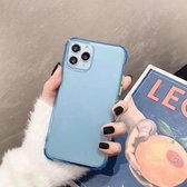 Voor iPhone 11 Pro Max schokbestendige TPU transparante beschermhoes (hemelsblauw)