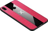 Voor Huawei Honor Play XINLI stiksels Textue schokbestendig TPU beschermhoes (rood)