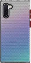 Voor Galaxy Note 10+ Honeycomb Shockproof TPU Case (zwart)
