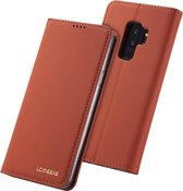 Voor Galaxy S9 LC.IMEEKE LC-002-serie Skin Hand Feeling PU + TPU horizontale flip lederen tas met houder en kaartsleuf en portemonnee (bruin)