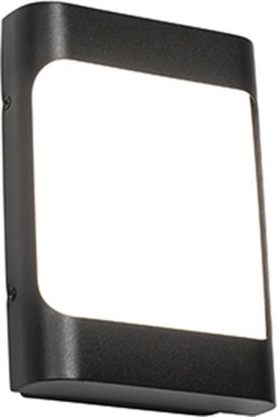 QAZQA khuvan - Moderne LED Wandlamp voor buiten - 1 lichts - D 5 cm - Zwart - Buitenverlichting