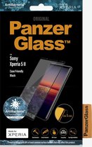 PanzerGlass Case Friendly Gehard Glas Ultra-Clear Screenprotector voor Sony Xperia 5 II - Zwart