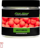 Pro Line Garlic Robin Red - Fluor Pop-Ups Dumbells - 12mm - 80g - Rood